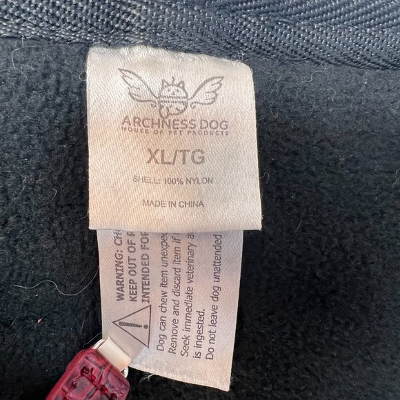 XL Lined Teal Dog Coat - Picture 4 of 4